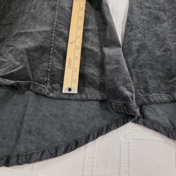 Umgee Charcoal Black Flared Pants Size Medium Retro Bell Bottoms Festival Boho - Picture 5 of 14